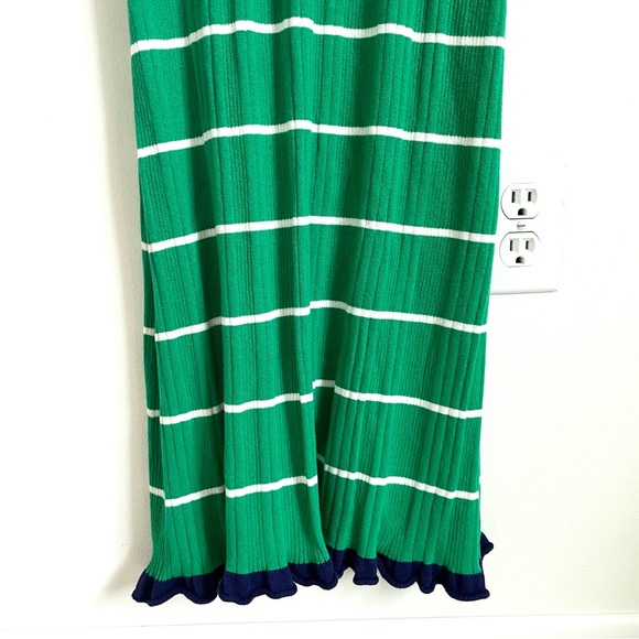 Anthropologie Daily Practice Sweater Midi Dress In Green Stripe Size S NWT - Picture 9 of 13